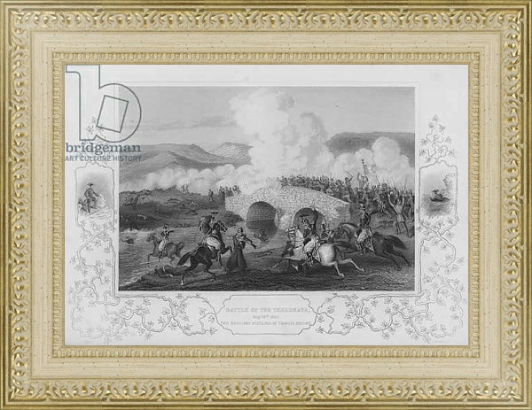 Постер Battle of the Chernaya, Crimean War, 16 August 1855 с типом исполнения Акварель в раме в багетной раме 484.M48.725