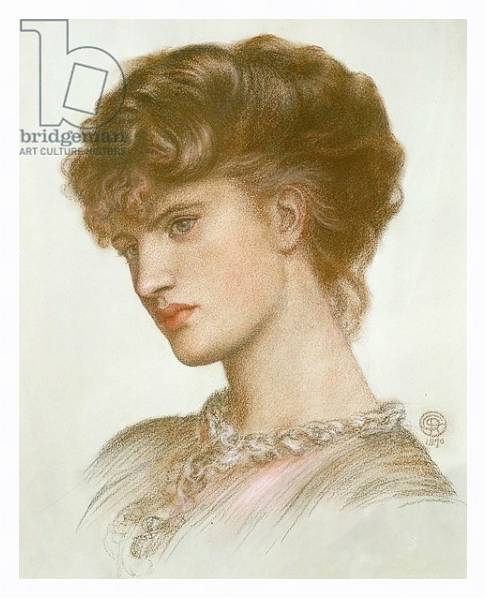 Постер Portrait of Aglaia Coronio 1870 с типом исполнения На холсте в раме в багетной раме 221-03