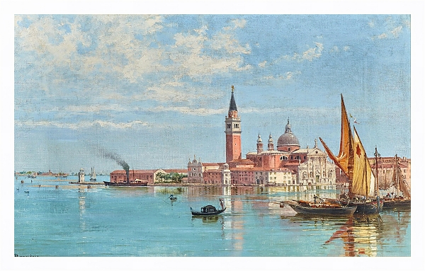 Постер Venice, a View of San Giorgio Maggiore с типом исполнения На холсте в раме в багетной раме 221-03