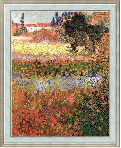 Постер Цветущий сад 2 с типом исполнения На холсте в раме в багетной раме NA053.0.114