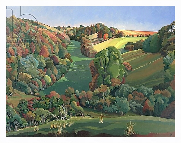 Постер The Long Field, Yatton Keynell с типом исполнения На холсте в раме в багетной раме 221-03