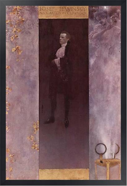 Постер Портрет актера Йозефа Левински в роли дона Карлоса с типом исполнения На холсте в раме в багетной раме 1727.8010