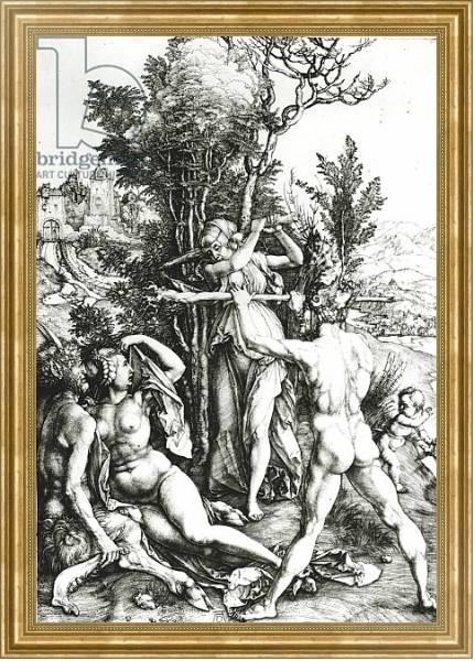 Постер Hercules at the crossroad, 1498 с типом исполнения На холсте в раме в багетной раме NA033.1.051