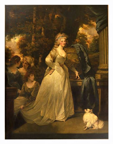 Постер Portrait of H.R.H. Frederica Charlotte Ulrica, Princess Royal of Prussia and Duchess of York, 1792 с типом исполнения На холсте в раме в багетной раме 221-03