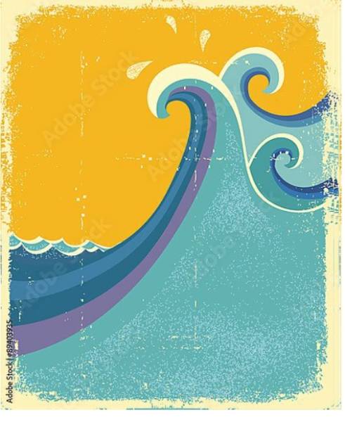 Постер Море 2 с типом исполнения На холсте без рамы