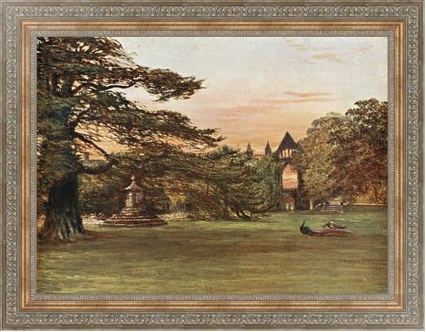 Постер Garden of Newstead Abbey с типом исполнения На холсте в раме в багетной раме 484.M48.310