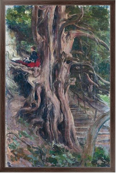 Постер Деревья в кливдене с типом исполнения На холсте в раме в багетной раме 221-02