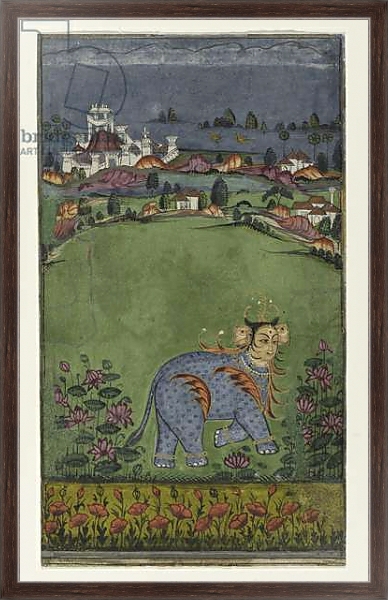 Постер Page from an Astrological Treatise, c.1750 с типом исполнения На холсте в раме в багетной раме 221-02