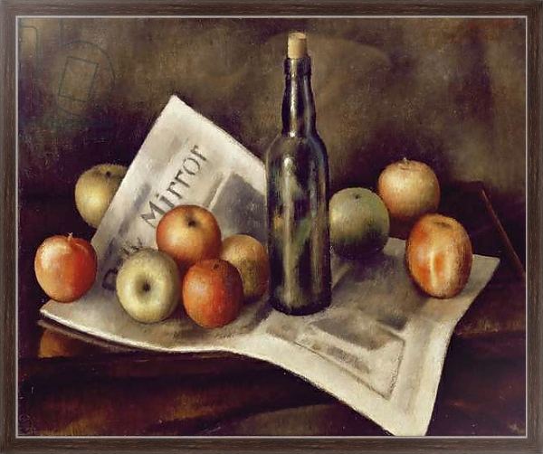 Постер Still life with apples, 1921 с типом исполнения На холсте в раме в багетной раме 221-02