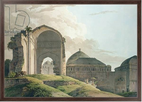 Постер The Ruins of the Palace at Madurai, 1798 с типом исполнения На холсте в раме в багетной раме 221-02