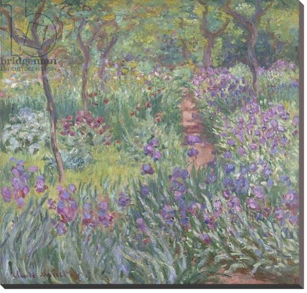 Постер The Artist’s Garden in Giverny, 1900 с типом исполнения На холсте без рамы