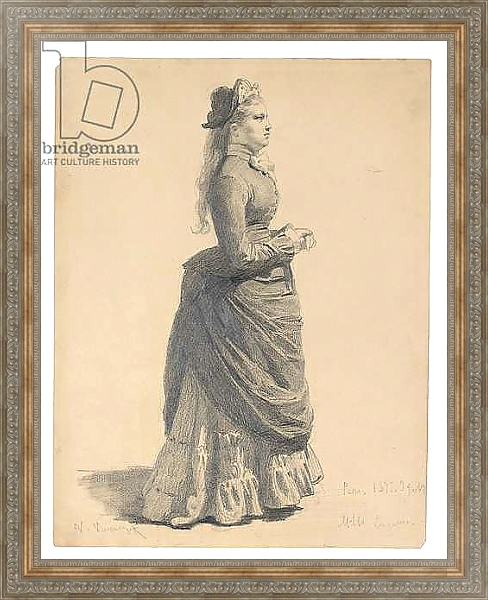 Постер Mademoiselle Eugénie, 1877 с типом исполнения На холсте в раме в багетной раме 484.M48.310