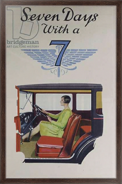 Постер Austin Seven: Seven Days with a 7, 1930 с типом исполнения На холсте в раме в багетной раме 221-02