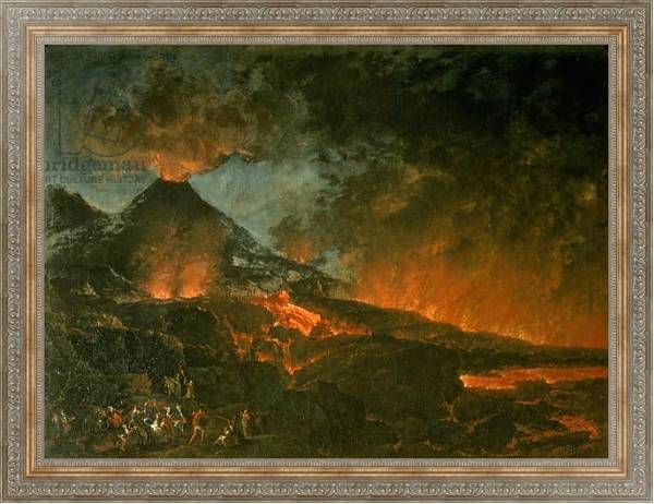 Постер Vesuvius Erupting с типом исполнения На холсте в раме в багетной раме 484.M48.310