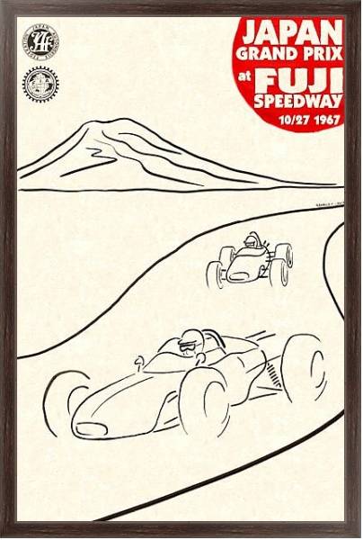 Постер Автогонки 144 с типом исполнения На холсте в раме в багетной раме 221-02