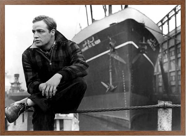 Постер Brando, Marlon (On The Waterfront) 5 с типом исполнения На холсте в раме в багетной раме 1727.4310