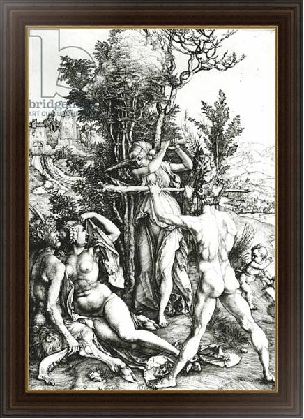 Постер Hercules at the crossroad, 1498 с типом исполнения На холсте в раме в багетной раме 1.023.151