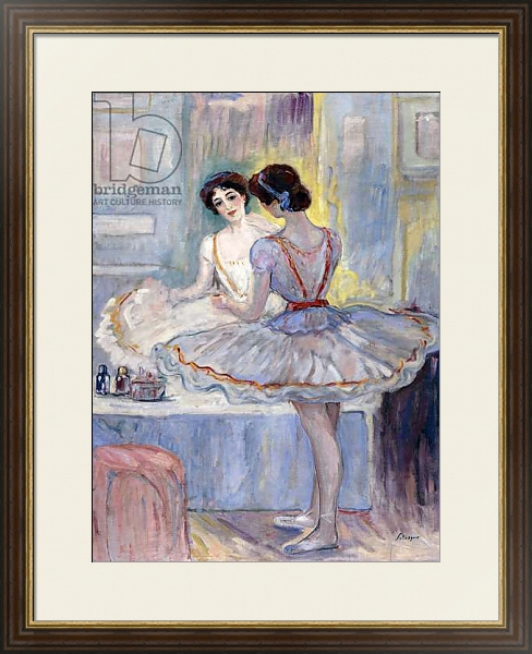 Постер Miss Zambelli in her Dressing Room; Mademoiselle Zambelli dans sa Loge, 1912 с типом исполнения Под стеклом в багетной раме 1.023.036