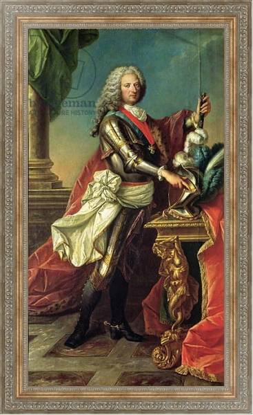 Постер Portrait of the Regent, Philippe d'Orleans с типом исполнения На холсте в раме в багетной раме 484.M48.310