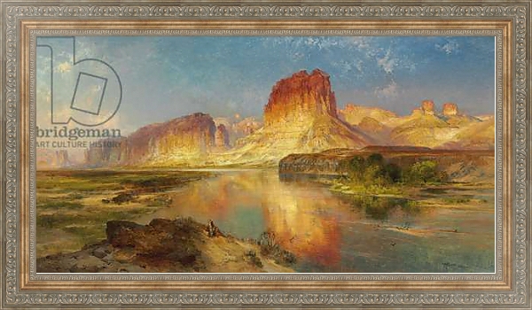 Постер Green River of Wyoming, 1878 с типом исполнения На холсте в раме в багетной раме 484.M48.310