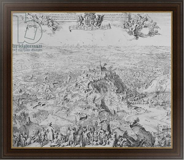 Постер The Siege of Namur, 1695 с типом исполнения На холсте в раме в багетной раме 1.023.151