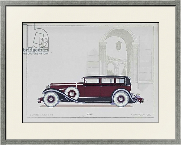 Постер DuPont Motor Cars: Sedan, 1921 с типом исполнения Под стеклом в багетной раме 1727.2510