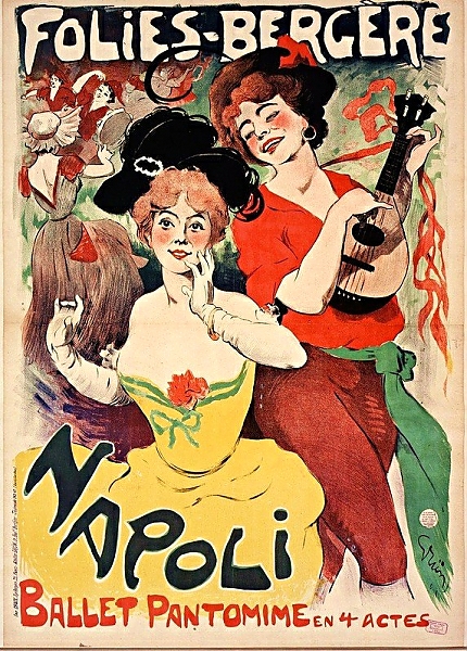 Постер Amélie Diéterle aux Folies Bergère с типом исполнения На холсте без рамы