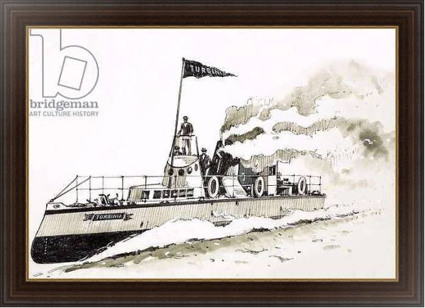 Постер Turbinia, steam-powered ship с типом исполнения На холсте в раме в багетной раме 1.023.151