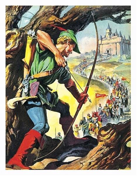 Постер Robin Hood 6 с типом исполнения На холсте в раме в багетной раме 221-03