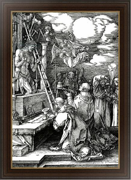 Постер The Mass of St. Gregory, 1511 с типом исполнения На холсте в раме в багетной раме 1.023.151