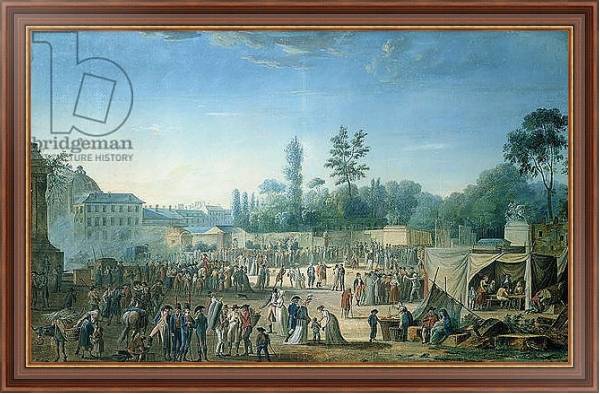 Постер View of the Tuileries from the Place de la Revolution, 1799 с типом исполнения На холсте в раме в багетной раме 35-M719P-83