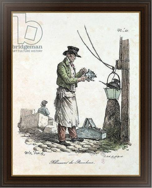 Постер The Lamplighter, engraved by Francois Seraphin Delpech с типом исполнения На холсте в раме в багетной раме 1.023.151