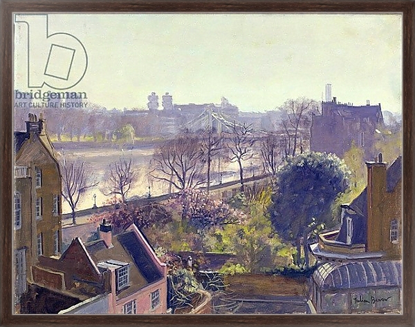 Постер Chelsea Embankment from the Physic Garden с типом исполнения На холсте в раме в багетной раме 221-02