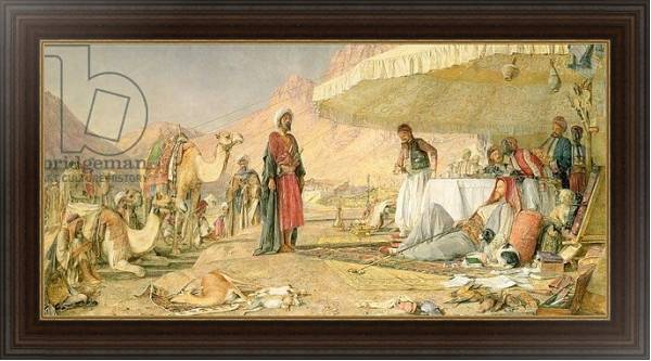 Постер A Frank Encampment in the Desert of Mount Sinai, 1842, 1856 с типом исполнения На холсте в раме в багетной раме 1.023.151