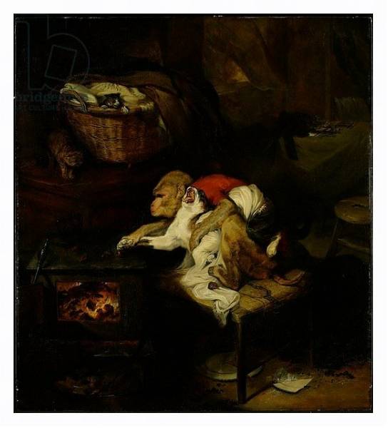 Постер The Cat's Paw, c.1824 с типом исполнения На холсте в раме в багетной раме 221-03