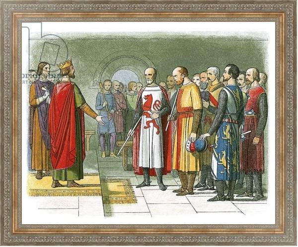 Постер King Henry III and his Parliament с типом исполнения На холсте в раме в багетной раме 484.M48.310