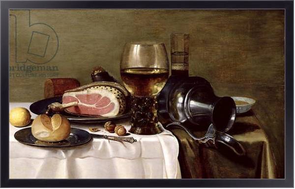 Постер Still Life with Ham с типом исполнения На холсте в раме в багетной раме 221-01