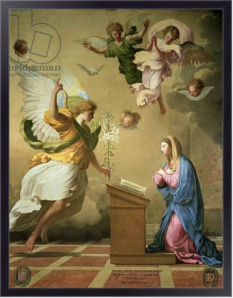 Постер The Annunciation, before 1652 с типом исполнения На холсте в раме в багетной раме 221-01