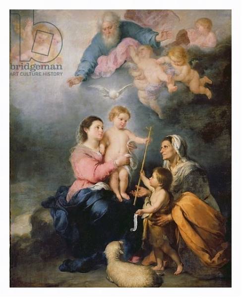 Постер The Holy Family or The Virgin of Seville с типом исполнения На холсте в раме в багетной раме 221-03