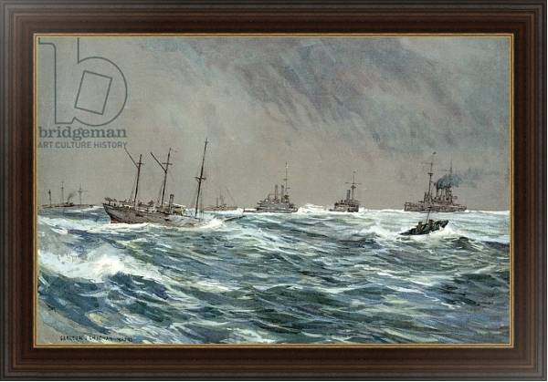 Постер United States War-Ships in a Blow-Squally Weather off the Cuban Coast с типом исполнения На холсте в раме в багетной раме 1.023.151