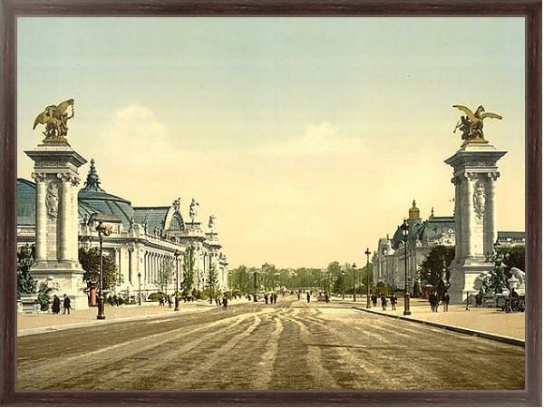 Постер Франция. Париж, проспект Никола II с типом исполнения На холсте в раме в багетной раме 221-02