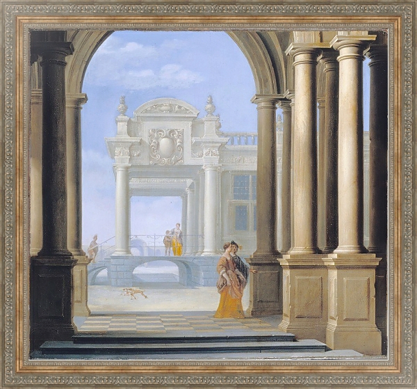 Постер The Entrance to a Palace с типом исполнения На холсте в раме в багетной раме 484.M48.310