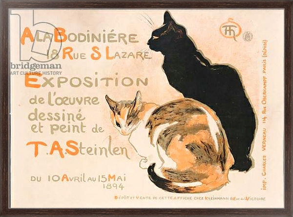 Постер At the Bodiniere, 1894 с типом исполнения На холсте в раме в багетной раме 221-02