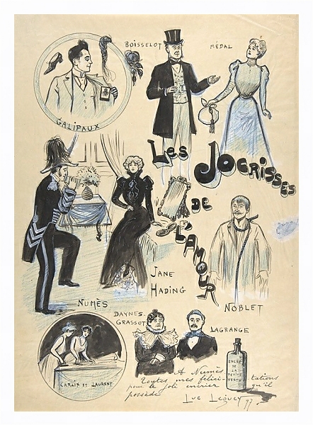 Постер Les Jocrisses de L’Amour с типом исполнения На холсте в раме в багетной раме 221-03