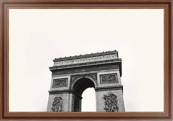 Постер Триумфальная арка в париже с типом исполнения На холсте в раме в багетной раме 35-M719P-83
