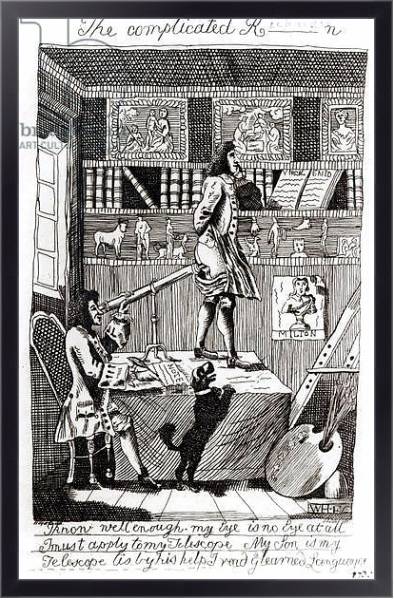 Постер The complicated Richardson, 1724 с типом исполнения На холсте в раме в багетной раме 221-01