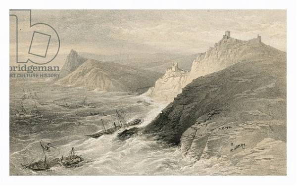 Постер The gale off the Port of Balaklava, 14 November 1854 1 с типом исполнения На холсте в раме в багетной раме 221-03