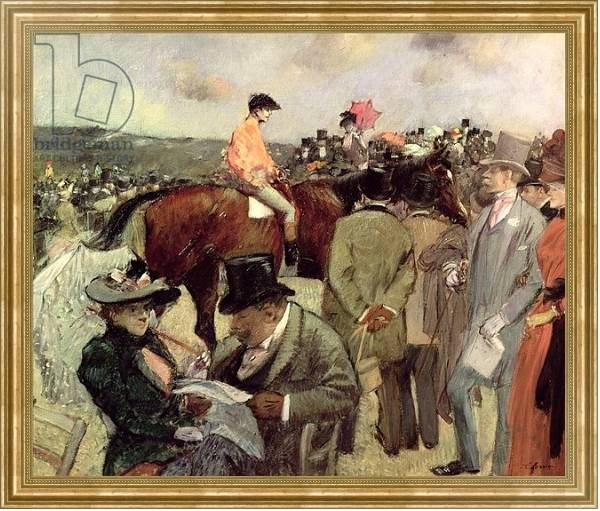 Постер The Horse-Race, c.1890 с типом исполнения На холсте в раме в багетной раме NA033.1.051