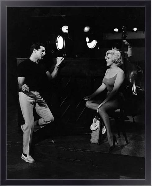 Постер Monroe, Marilyn 132 с типом исполнения На холсте в раме в багетной раме 221-01