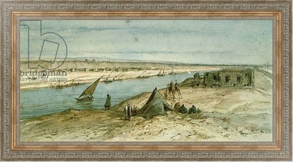 Постер The Suez Canal 1869 с типом исполнения На холсте в раме в багетной раме 484.M48.310